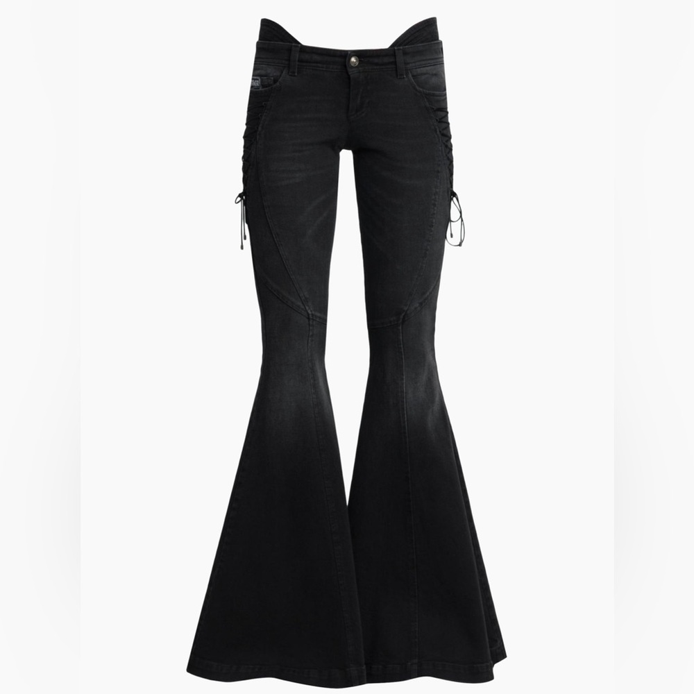 NEW Authentic Versace Jeans Couture Black Flare Jeans